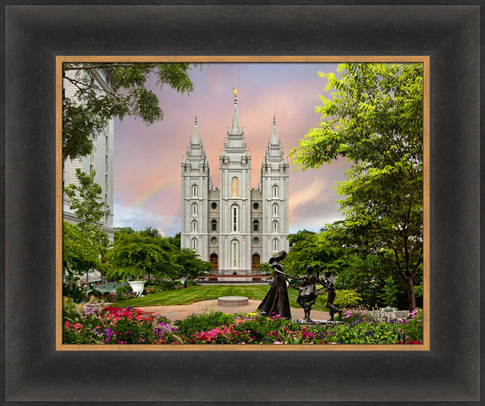 Salt Lake Temple - Spring Statue