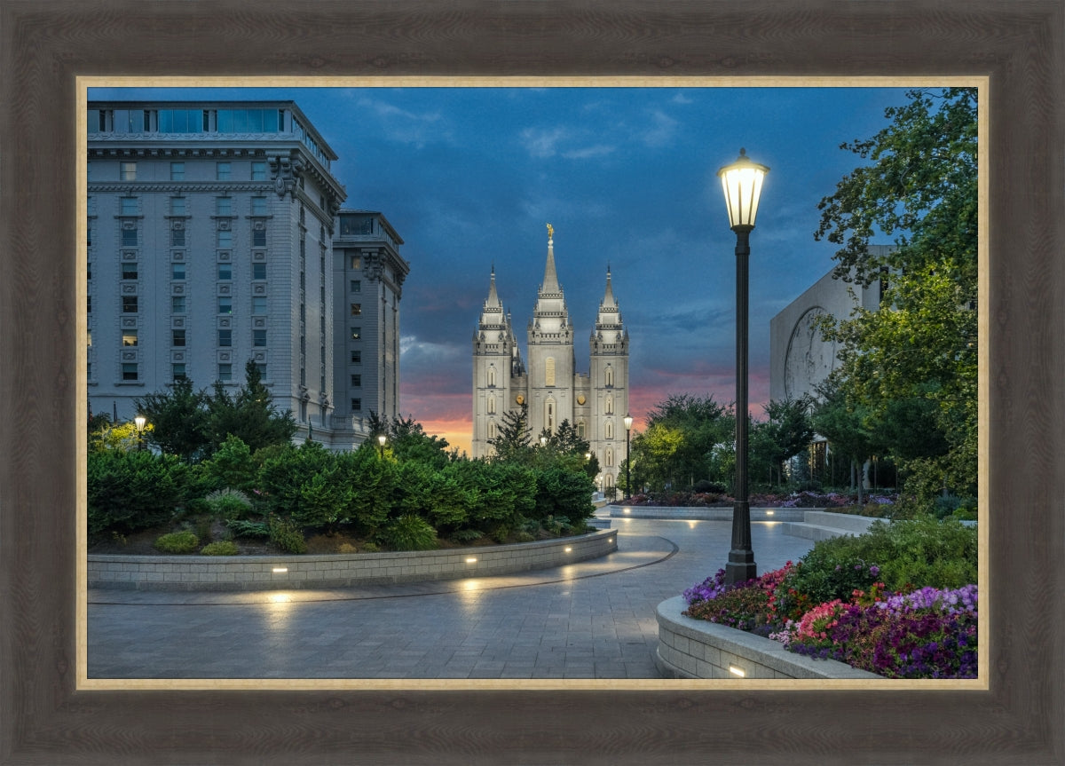 Salt Lake Temple - Sunset Stroll