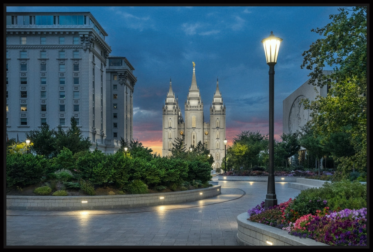 Salt Lake Temple - Sunset Stroll