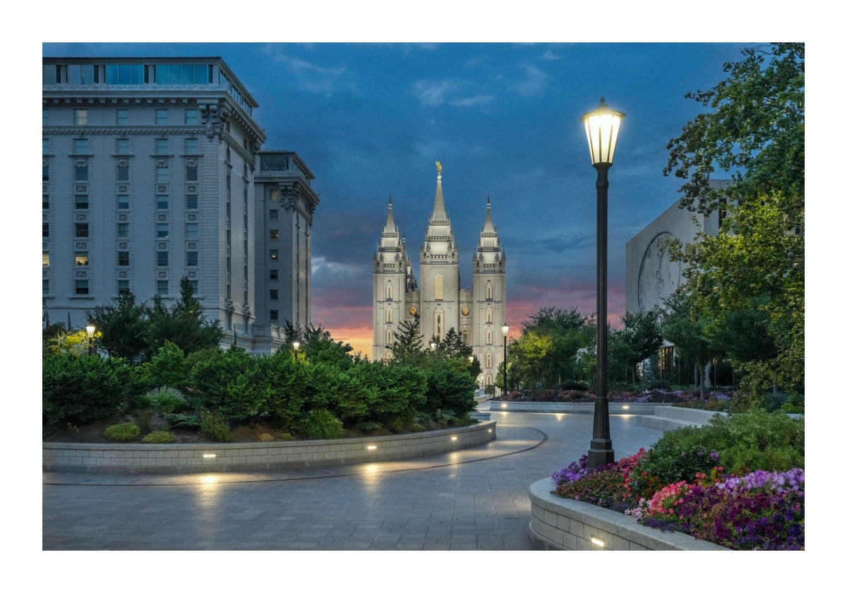 Salt Lake Temple - Sunset Stroll