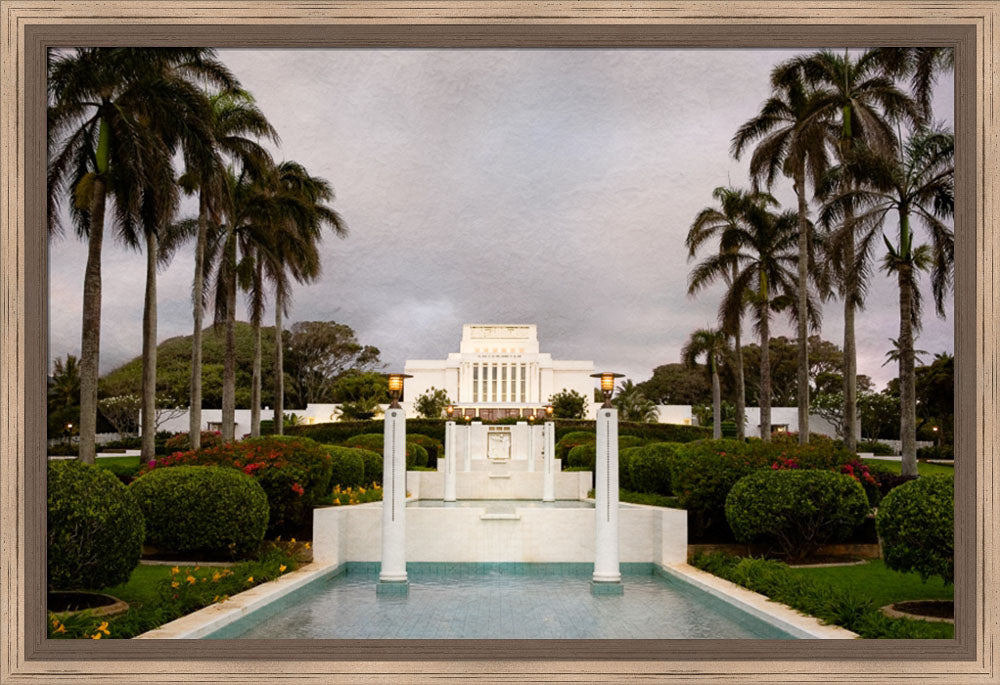 Laie Temple - Textured Sky