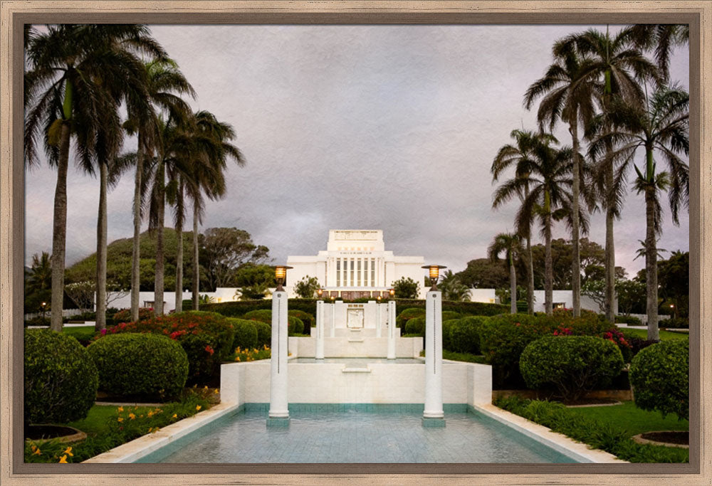 Laie Temple - Textured Sky