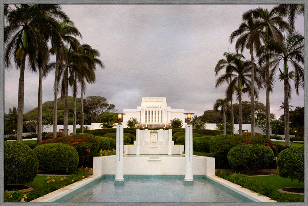 Laie Temple - Textured Sky