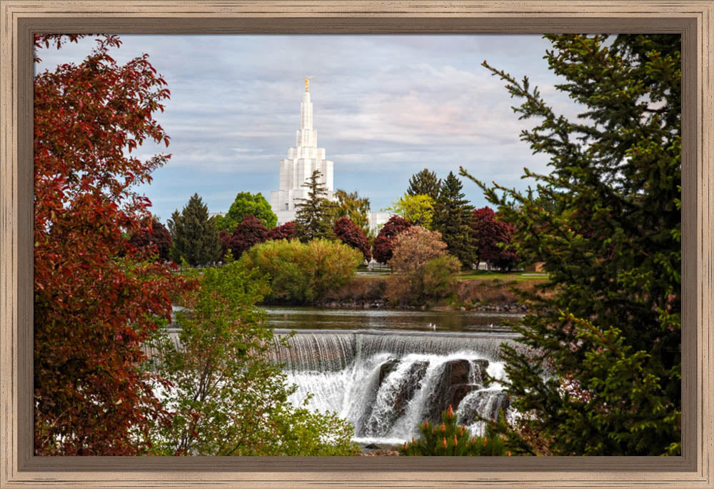 Idaho Falls Temple - Waterfall