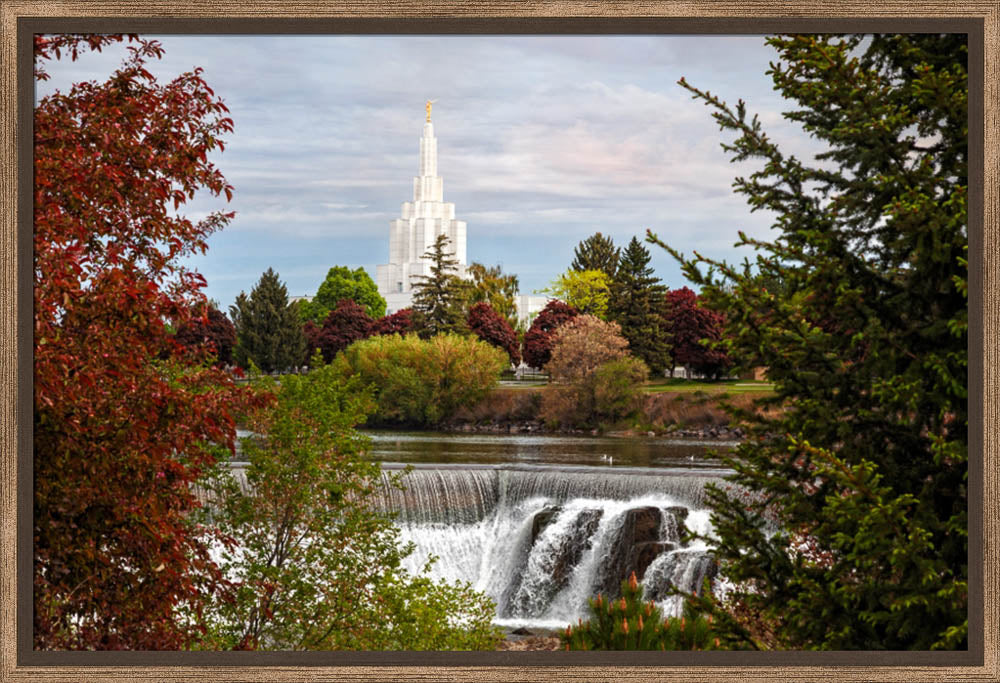 Idaho Falls Temple - Waterfall