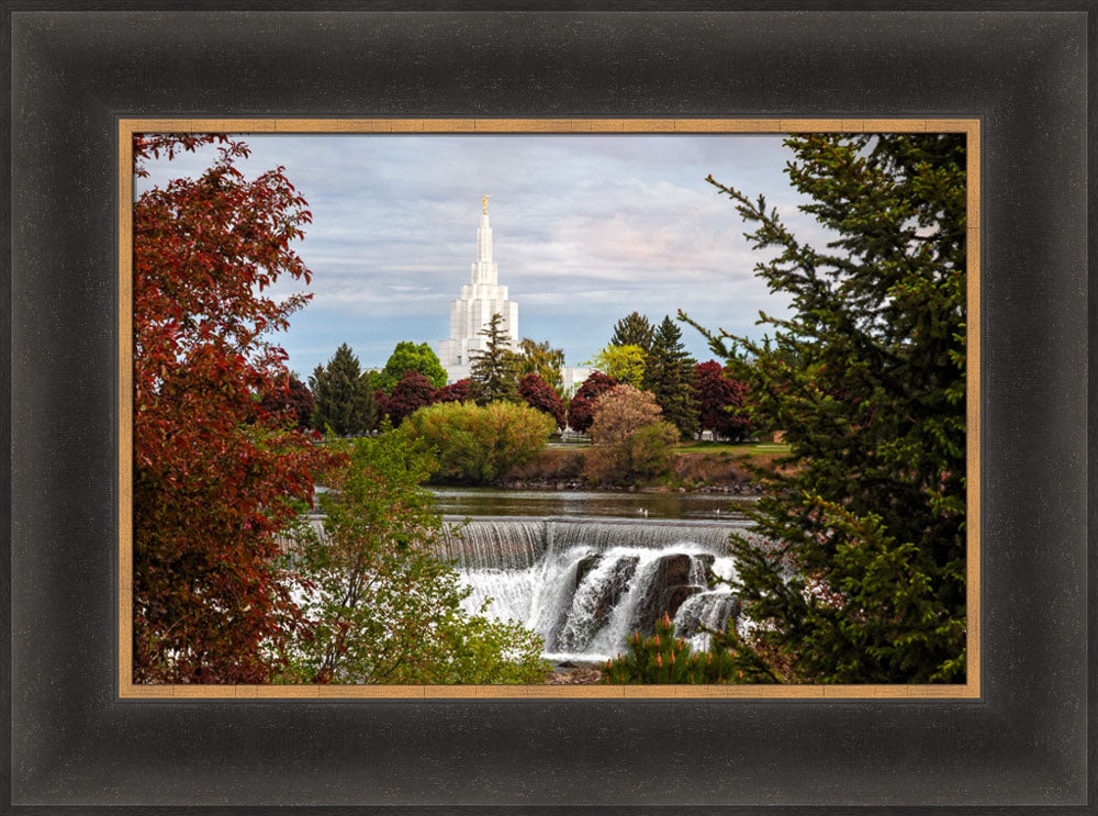 Idaho Falls Temple - Waterfall