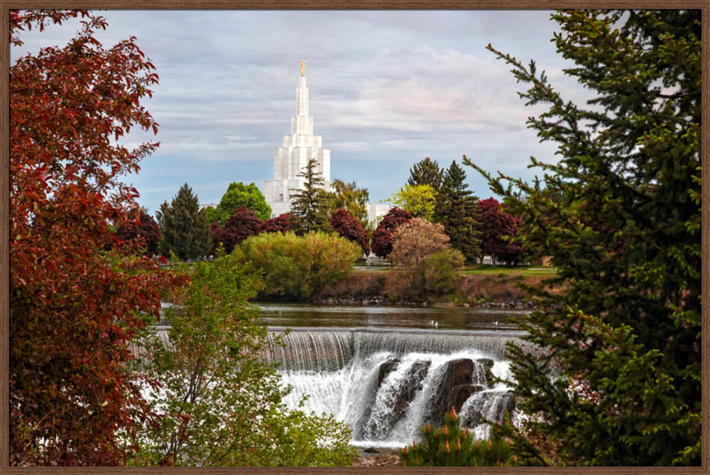 Idaho Falls Temple - Waterfall