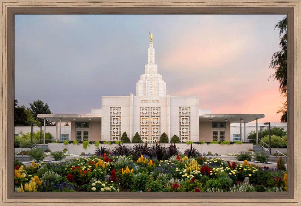 Idaho Falls Temple - Vibrant Morning