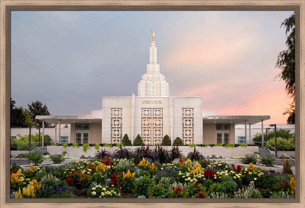 Idaho Falls Temple - Vibrant Morning