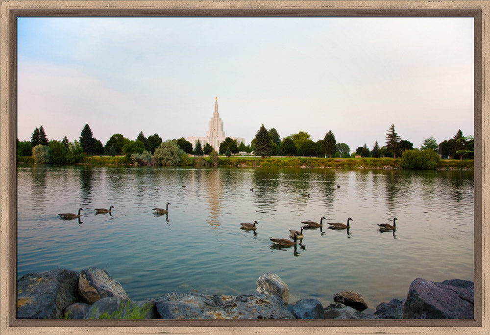 Idaho Falls Temple - River