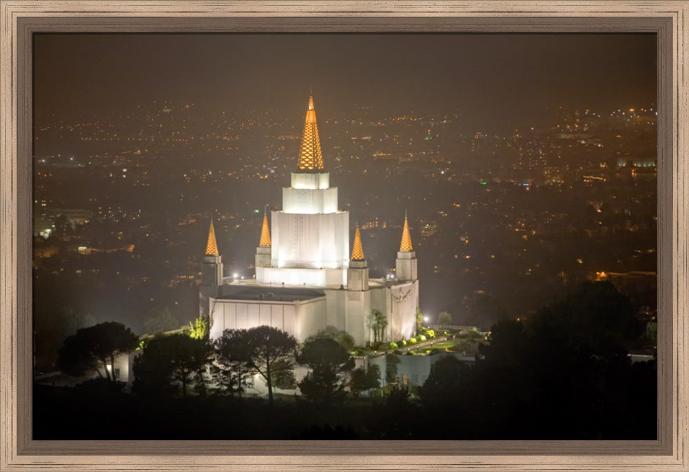 Oakland Temple - Night Vista