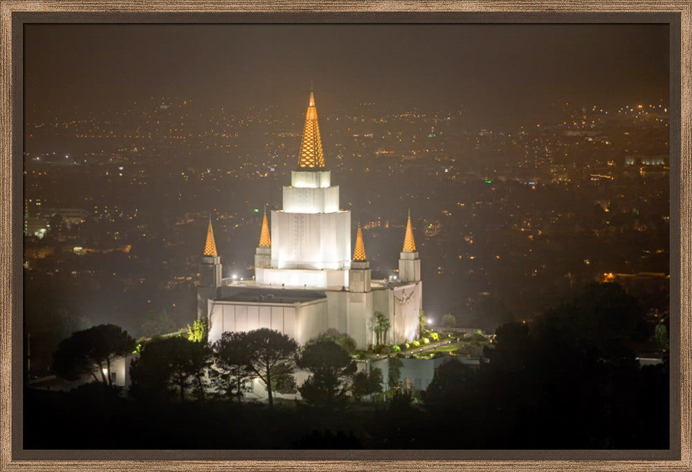 Oakland Temple - Night Vista