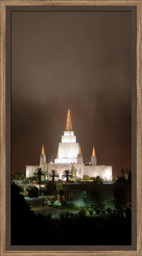 Oakland Temple - Night Fog