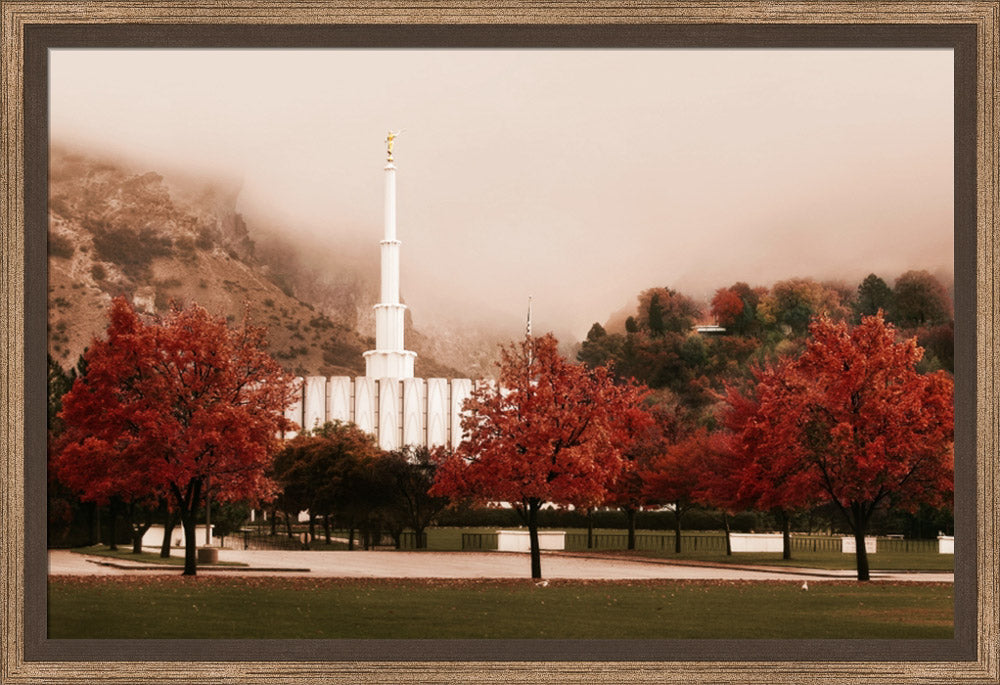 Provo Temple - Sepia