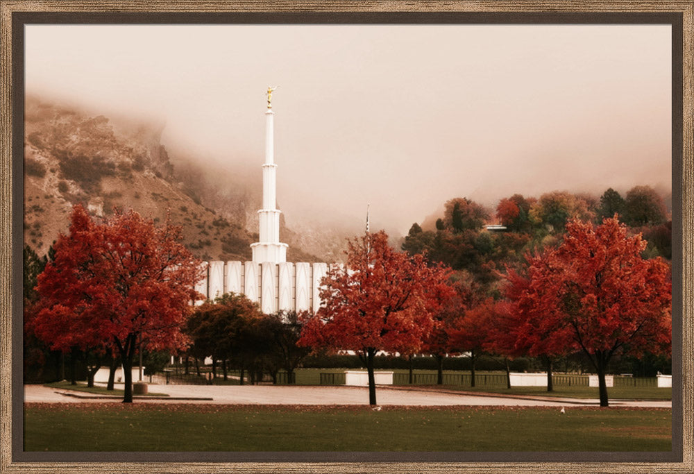 Provo Temple - Sepia