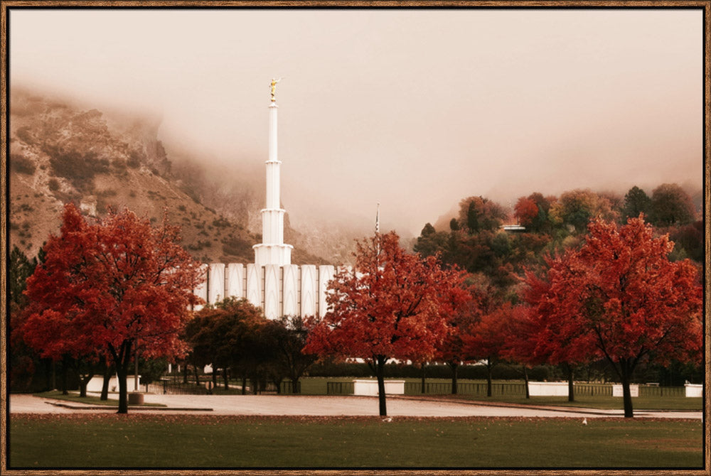 Provo Temple - Sepia