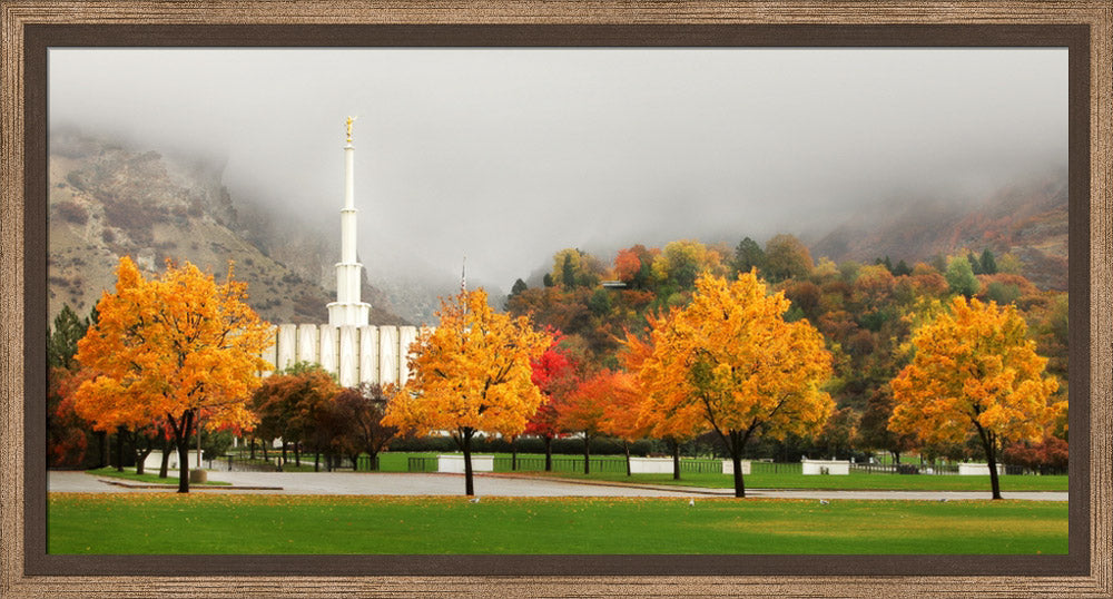 Provo Temple - Autumn Trees