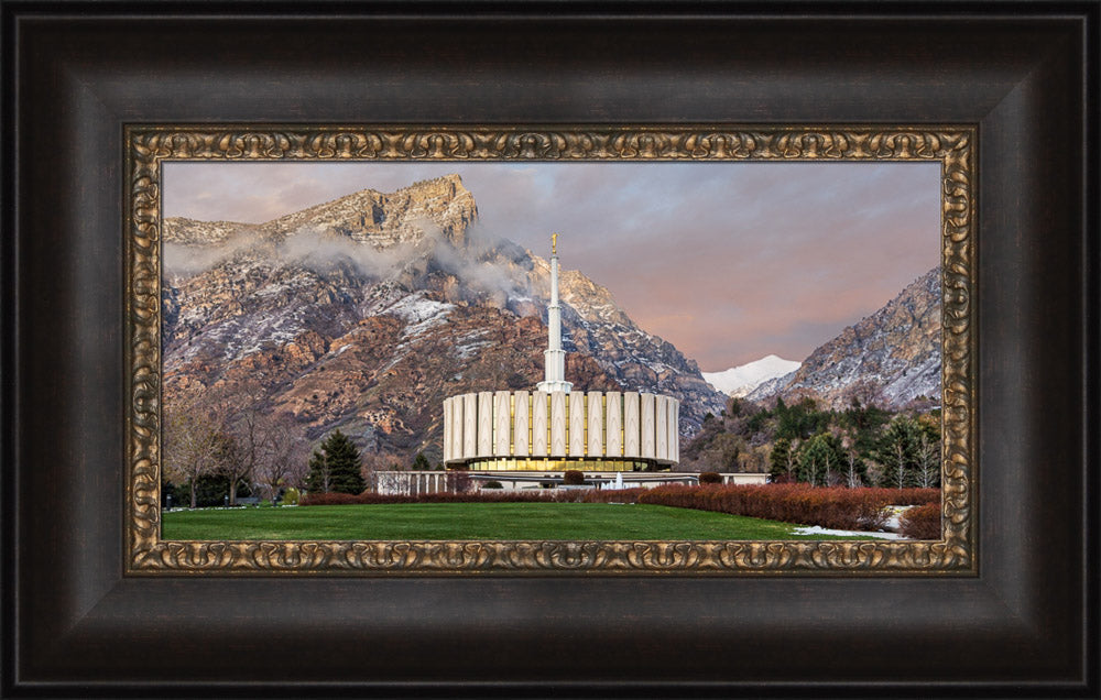 Provo Temple - Spring Snow