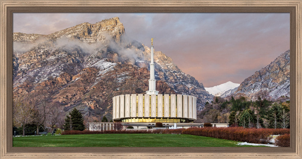 Provo Temple - Spring Snow