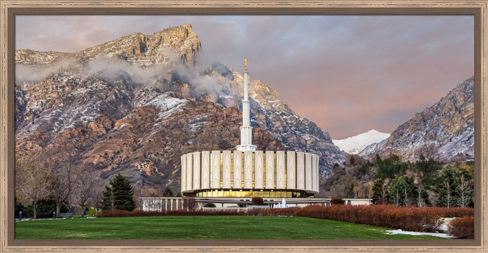 Provo Temple - Spring Snow