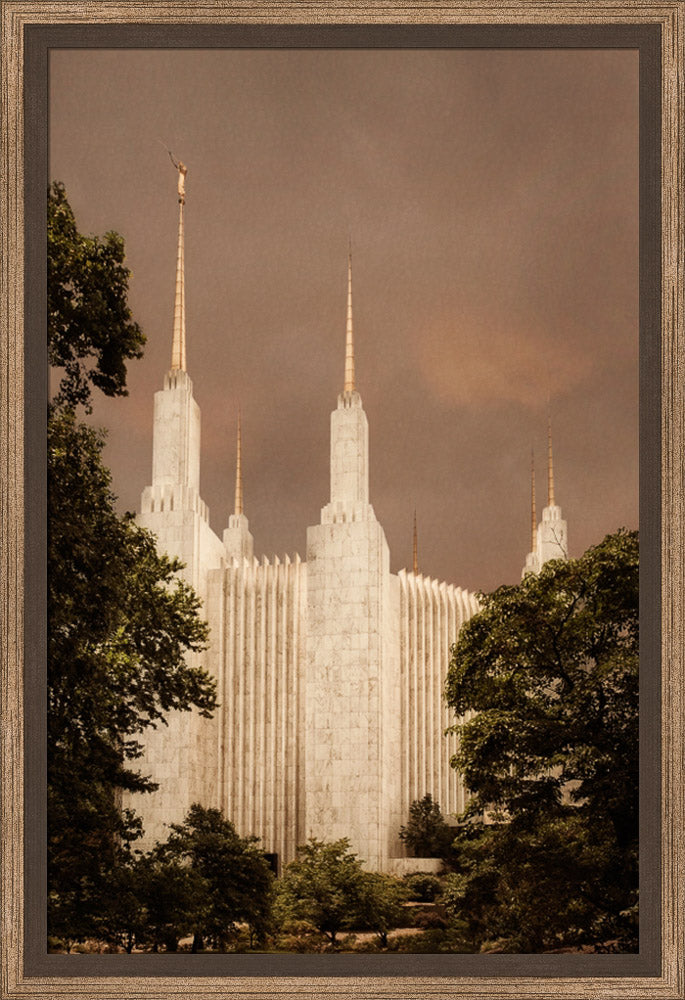 Washington DC Temple - Sepia