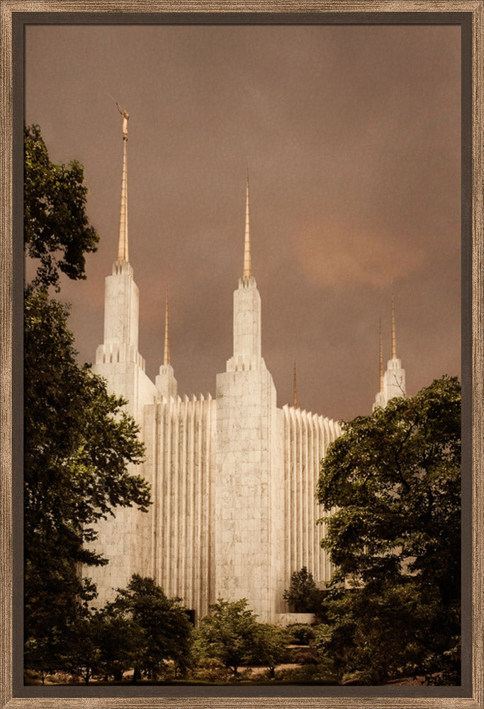 Washington DC Temple - Sepia