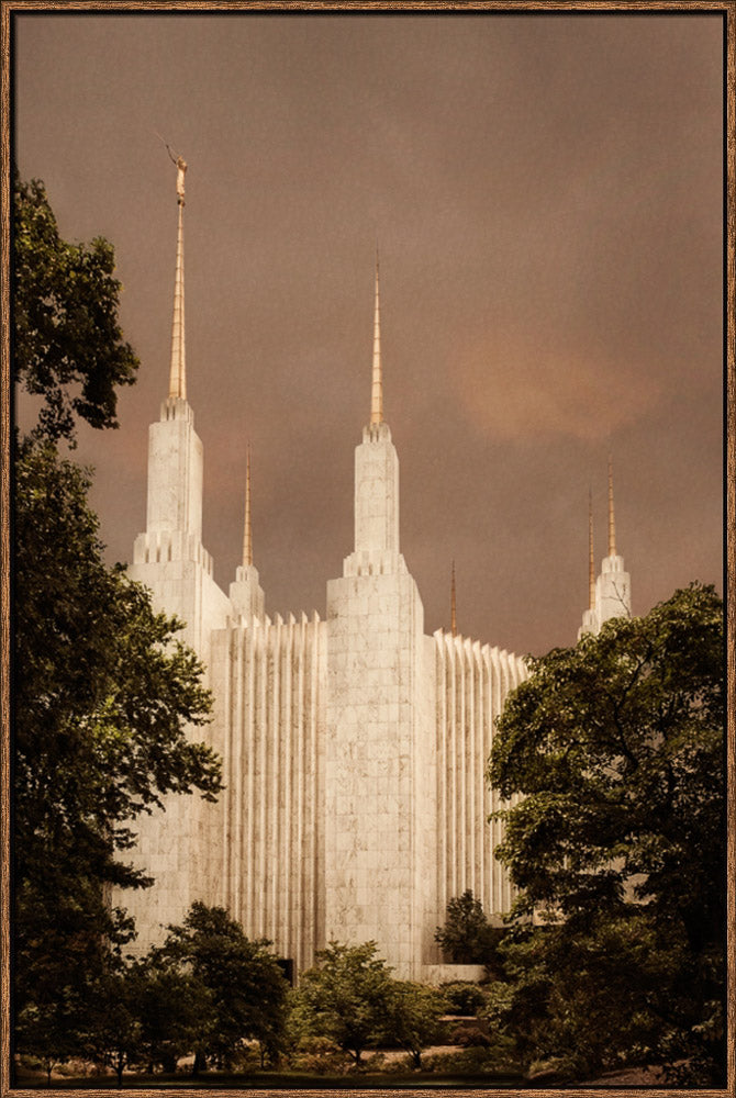 Washington DC Temple - Sepia