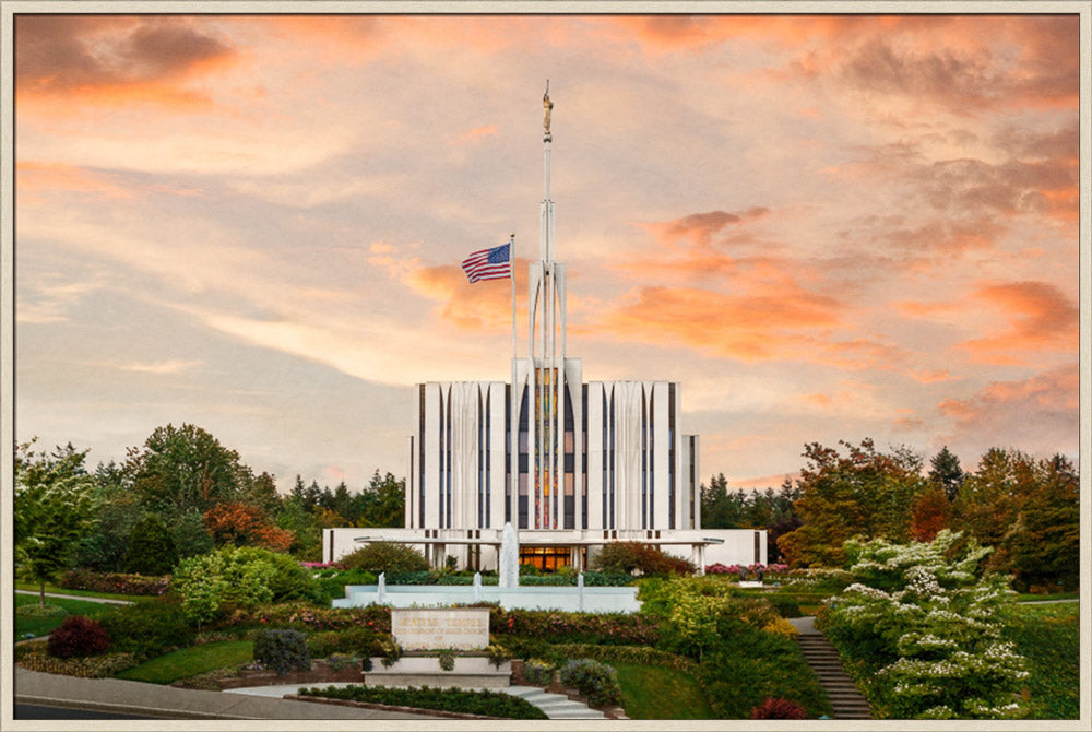 Seattle Temple - Sunset
