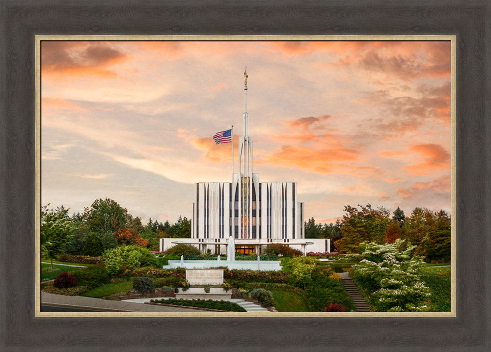 Seattle Temple - Sunset