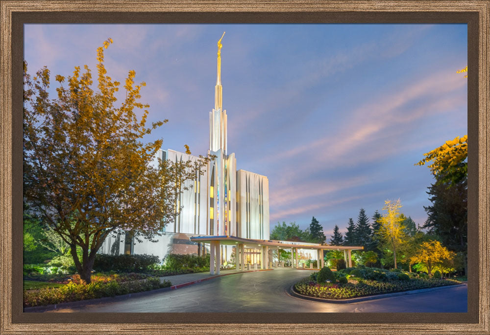 Seattle Temple - Evening Light