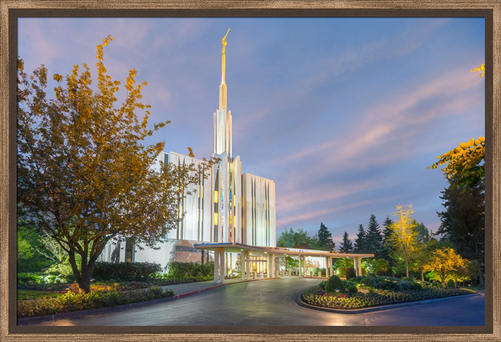 Seattle Temple - Evening Light