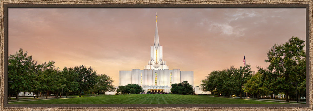 Jordan River Temple - Evening Panoramic