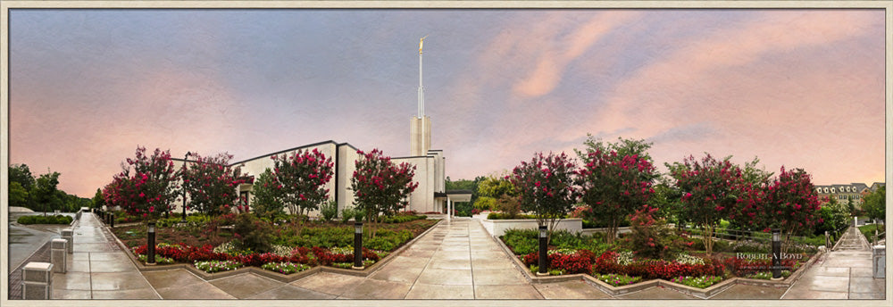 Atlanta Temple - Blossoming Trees Panoramic
