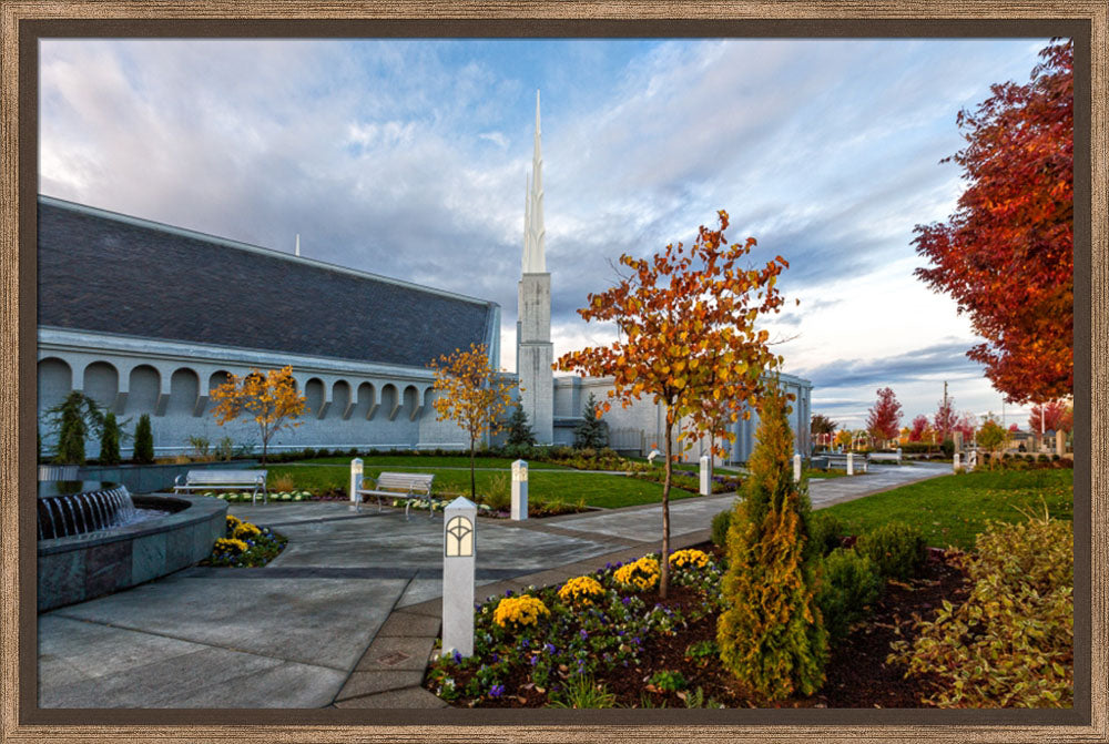 Boise Temple - Autumn Fountains