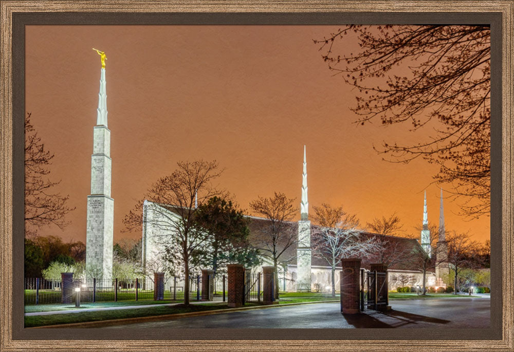Chicago Temple - Evening Glow