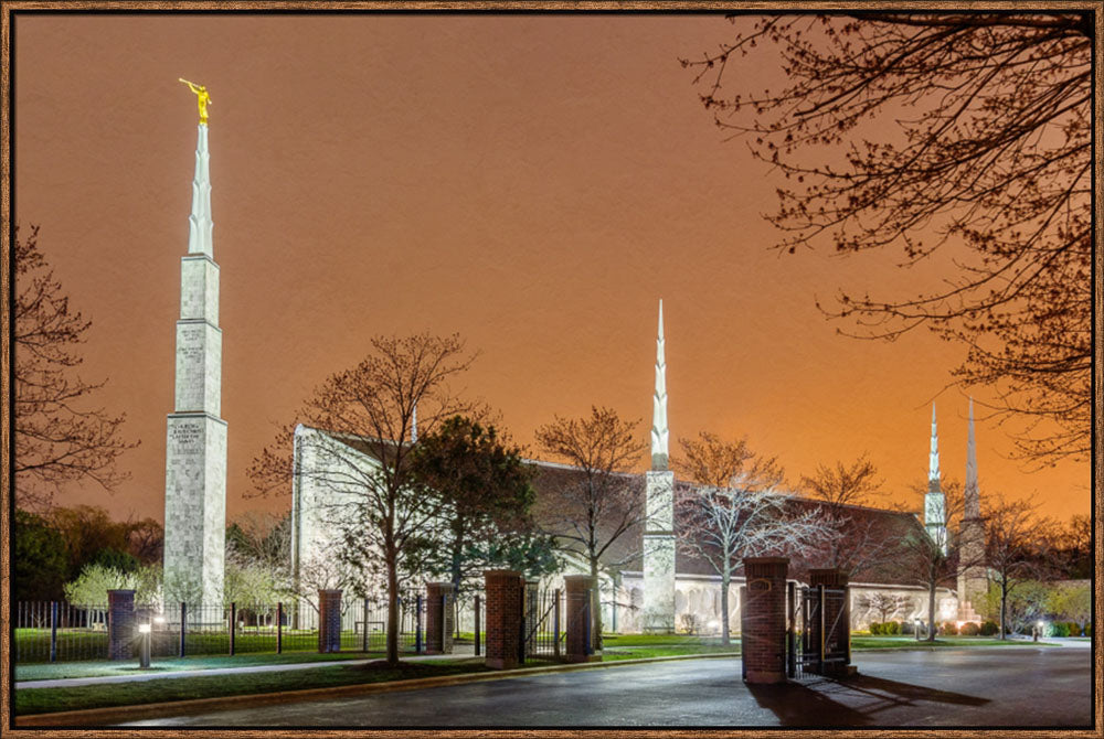 Chicago Temple - Evening Glow