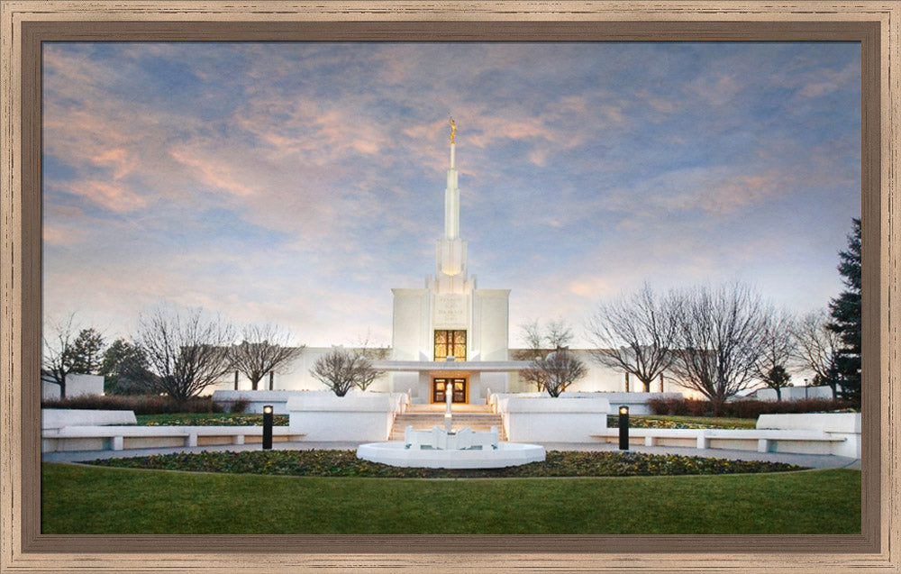 Denver Temple - Winter Sky