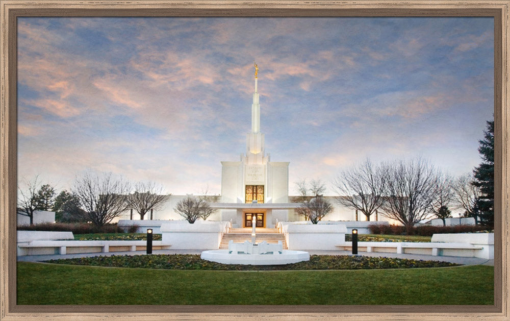 Denver Temple - Winter Sky