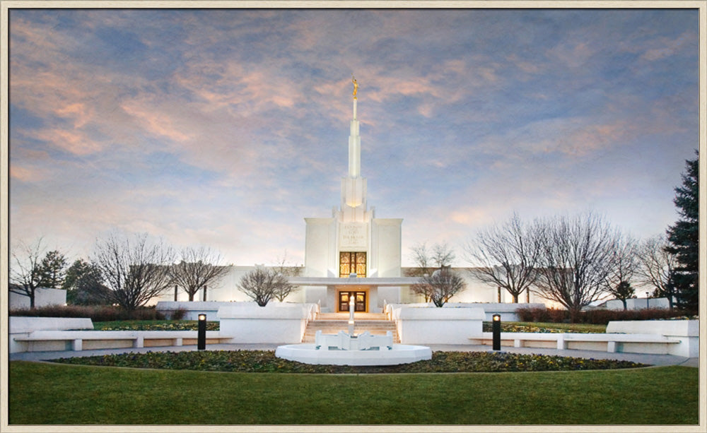 Denver Temple - Winter Sky