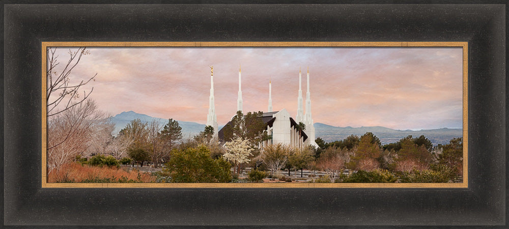 Las Vegas Temple - Sunset Wide Panoramic