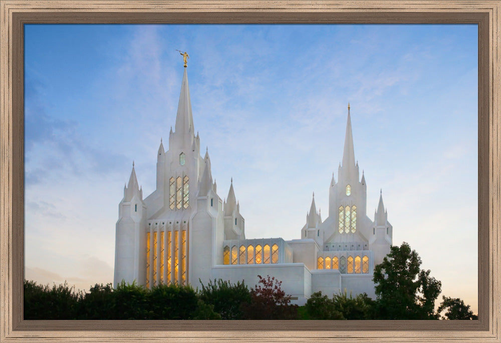 San Diego Temple - Spires by Robert A Boyd
