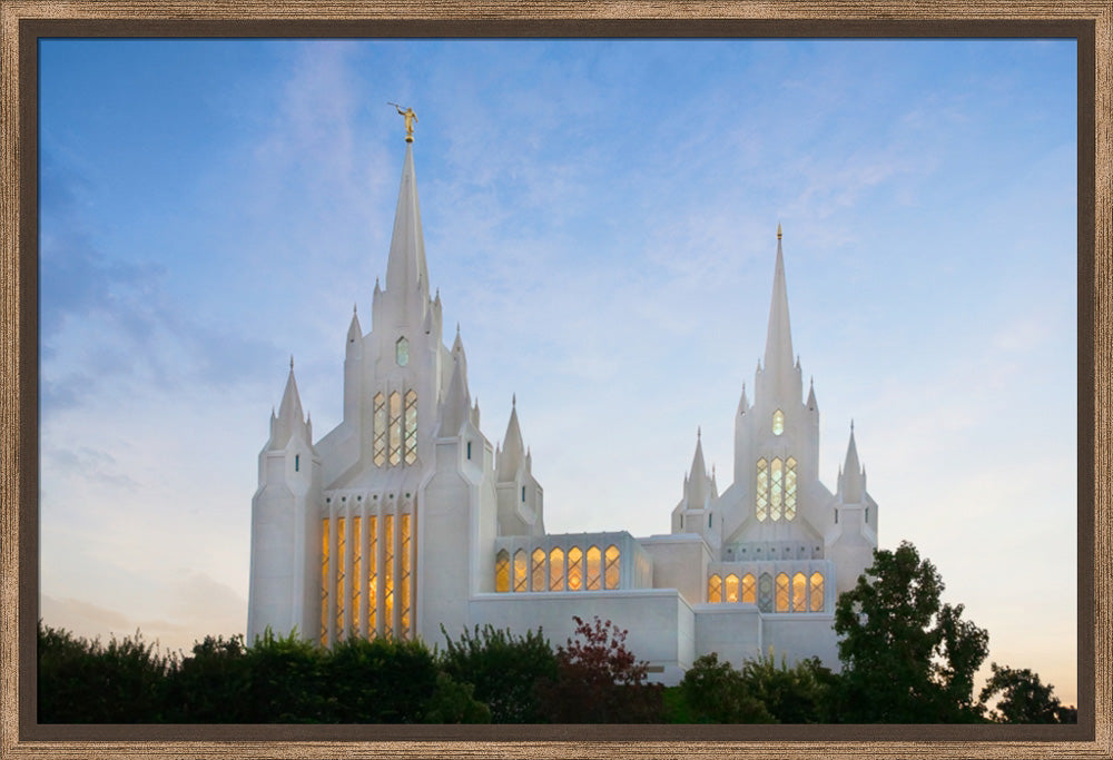 San Diego Temple - Spires by Robert A Boyd