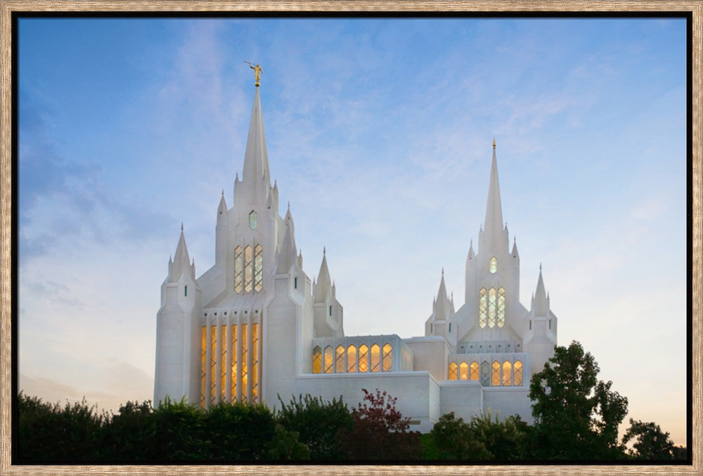 San Diego Temple - Spires by Robert A Boyd