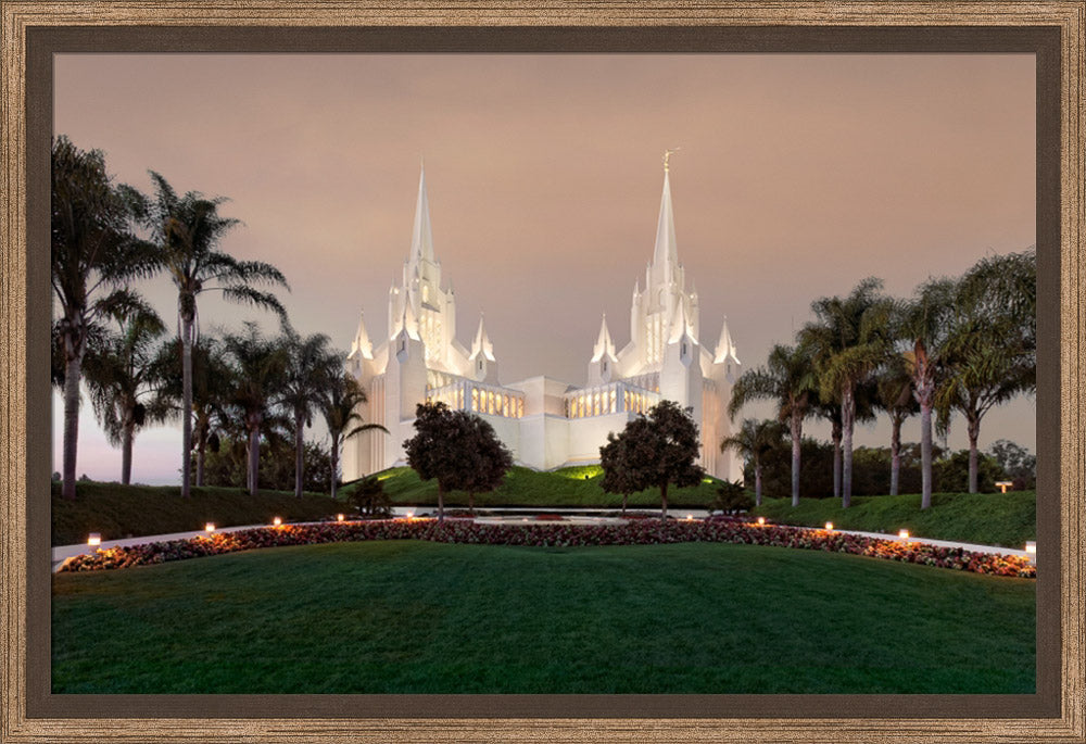 San Diego Temple - Autumn Sky