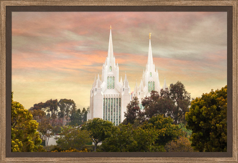 San Diego Temple - Yellow Skies