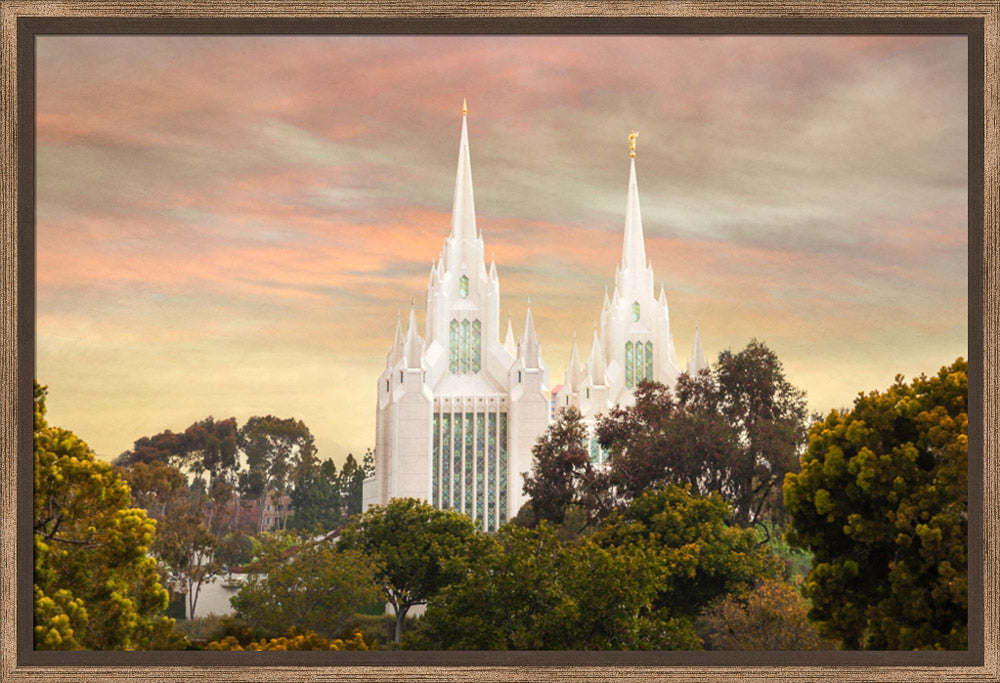 San Diego Temple - Yellow Skies