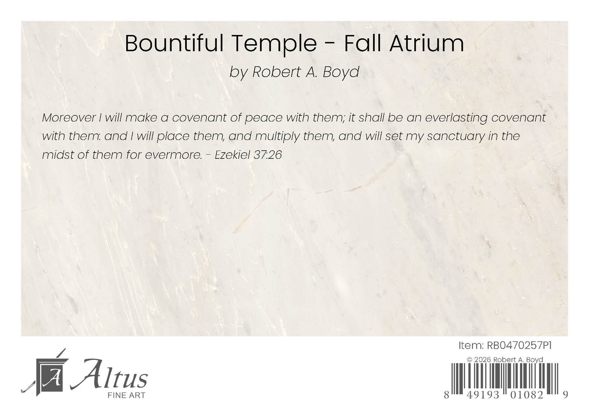 Bountiful Temple - Fall Atrium
