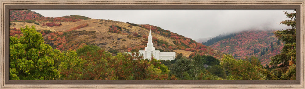 Bountiful Temple - Fall Mountains