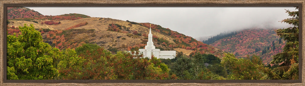 Bountiful Temple - Fall Mountains