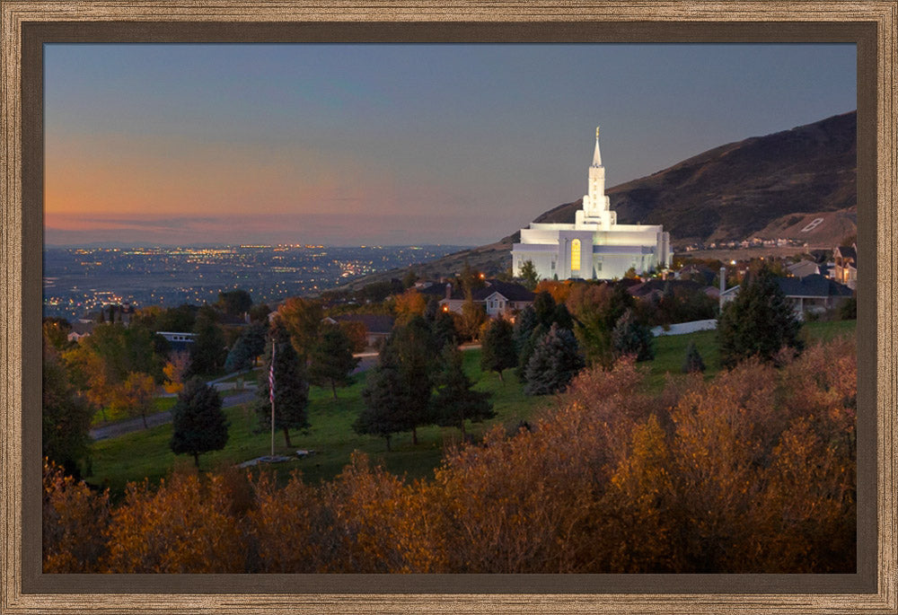 Bountiful Temple - Valley Sunset